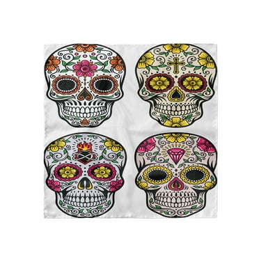 Dead Sugar Skull Flowers Ambesonne Mexican Head Scarf Hair Wrap Dead Sugar Skull Flowers Ambesonne Mexican Head Scarf Hair Wrap